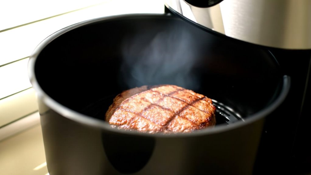 air fryer hamburger cooking
