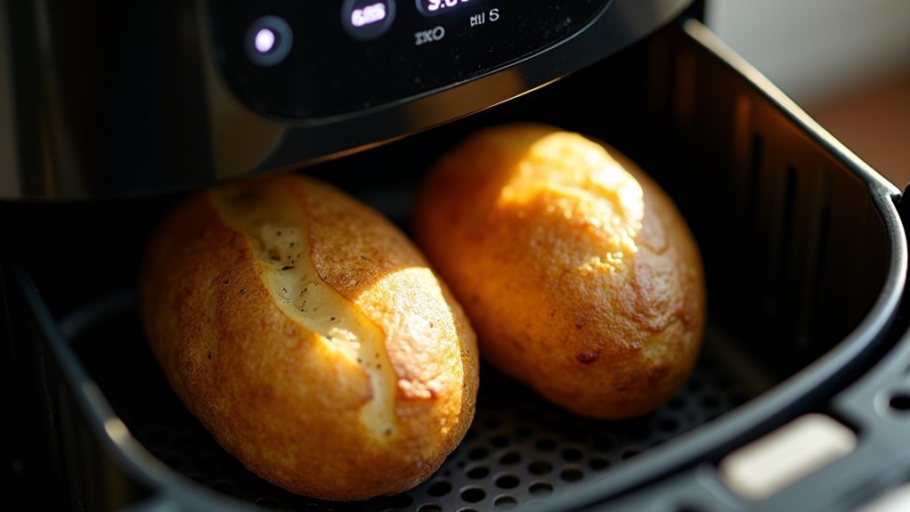 air fryer potato cooking