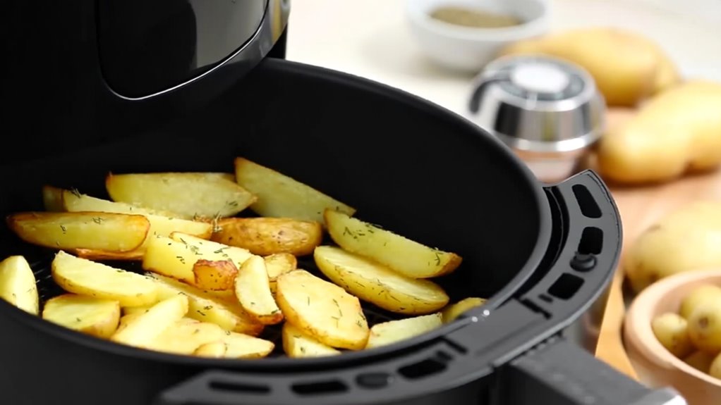 air fryer potato cooking