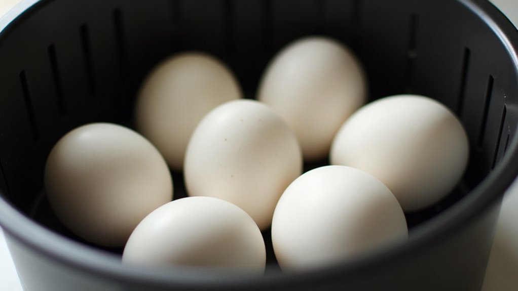 arrange eggs with spacing