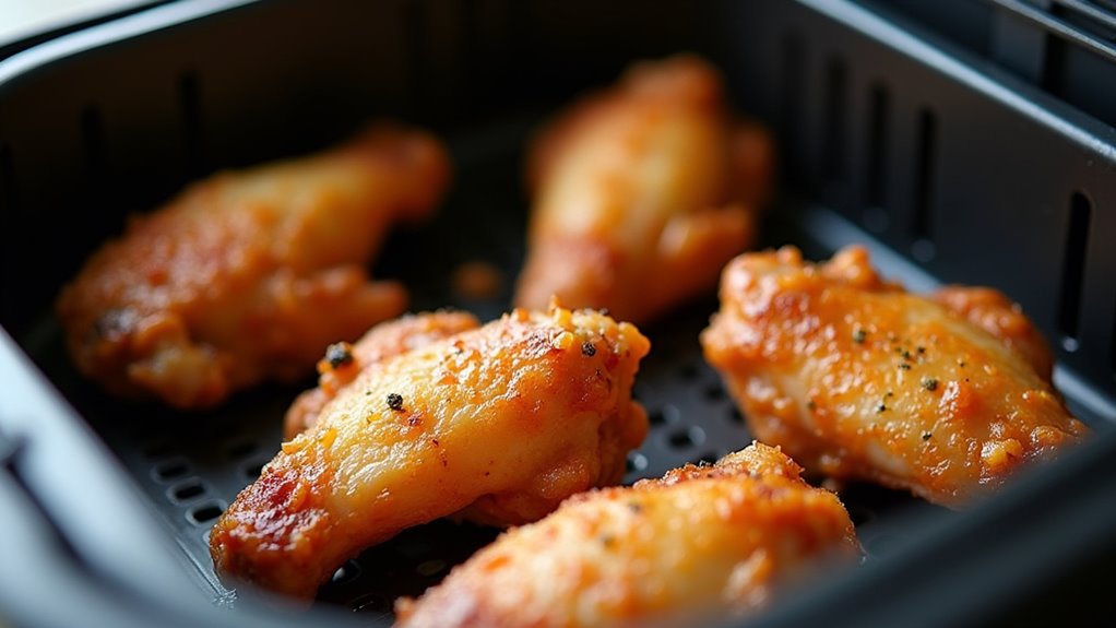 arrange wings for crispiness