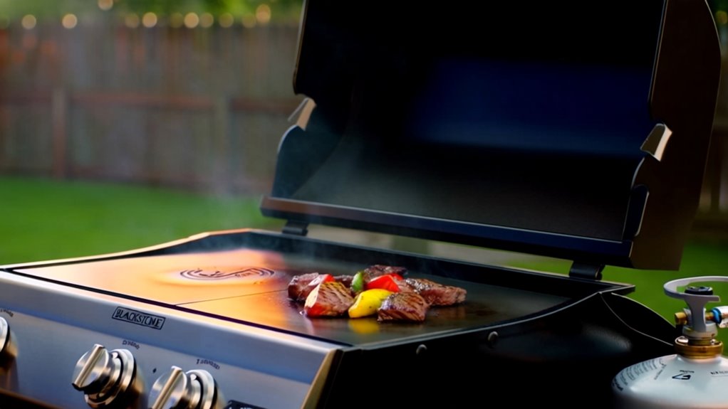 blackstone grill cooking process