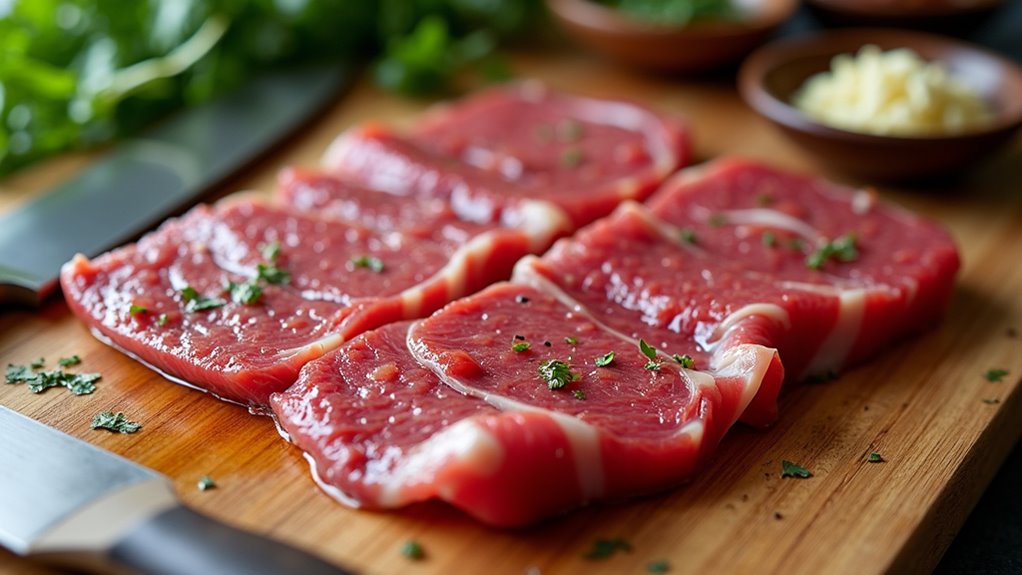 butterfly and season steak