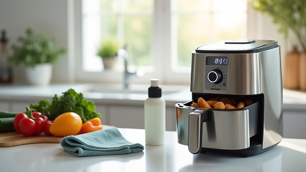 clean air fryer regularly