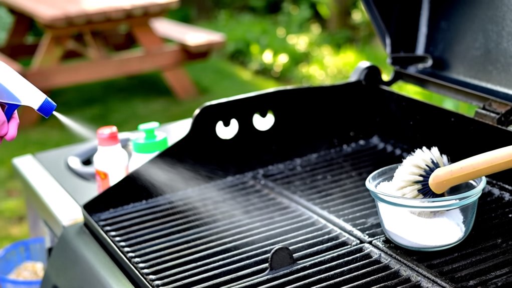 clean bbq grill naturally