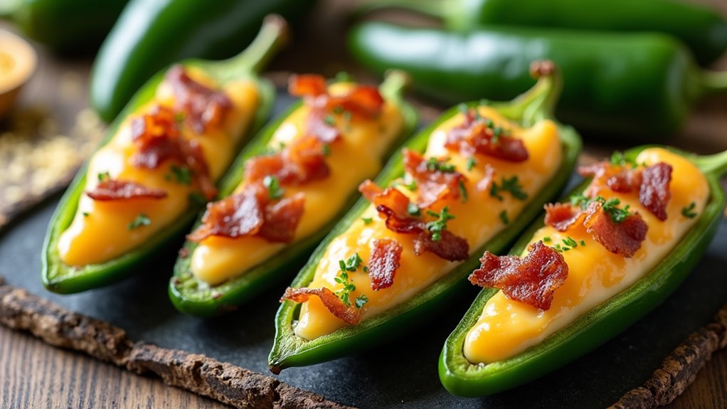 creamy cheese and meats