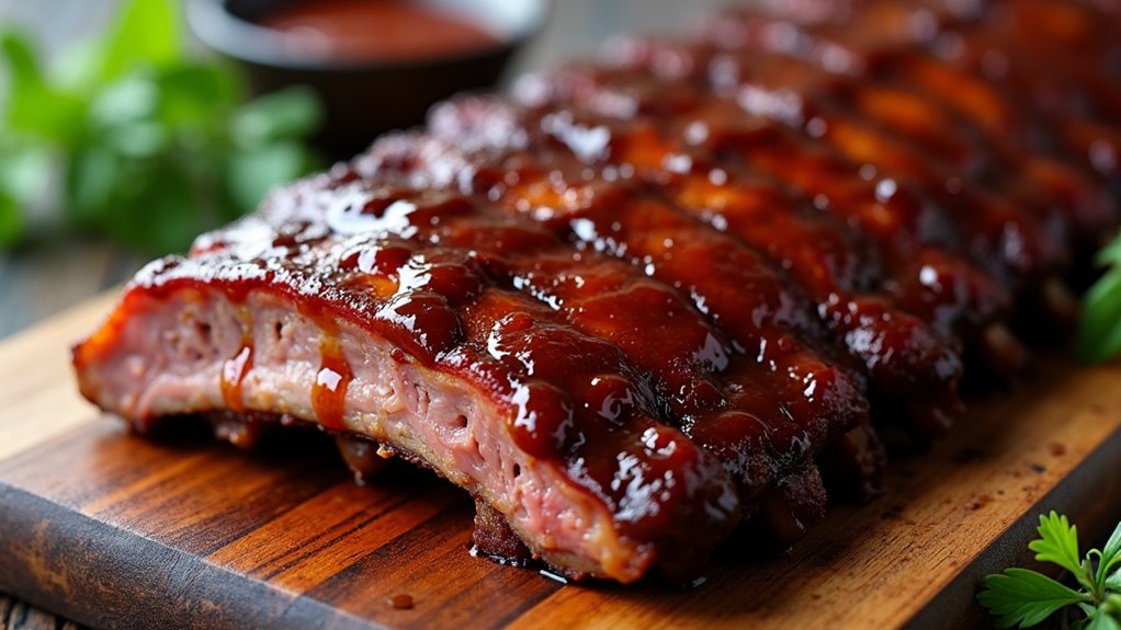 flavorful bbq sauce application