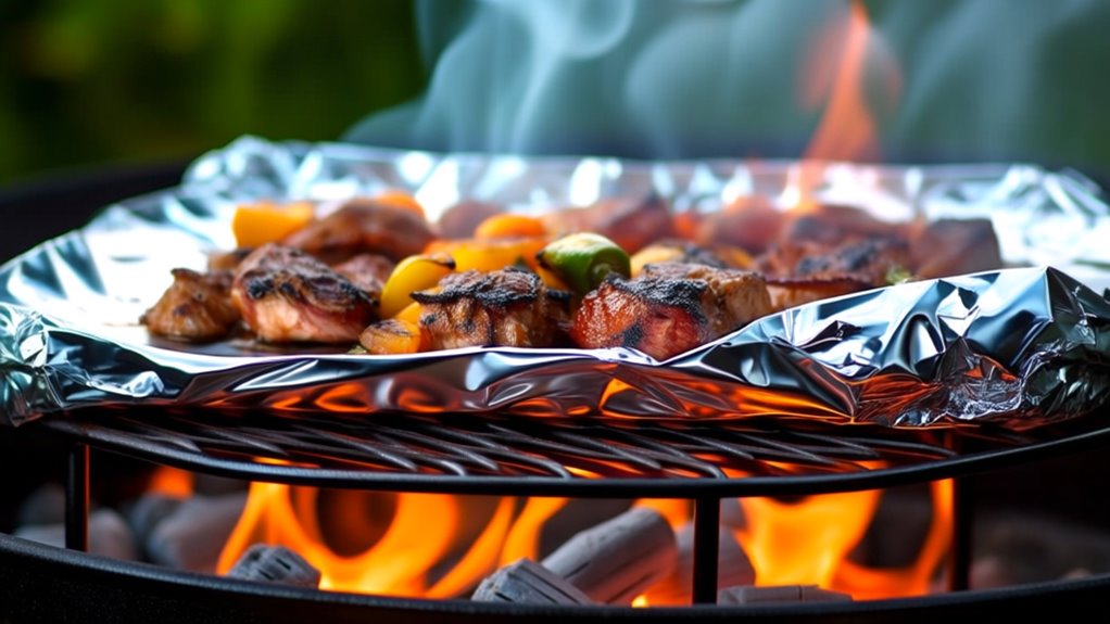 foil use on grill