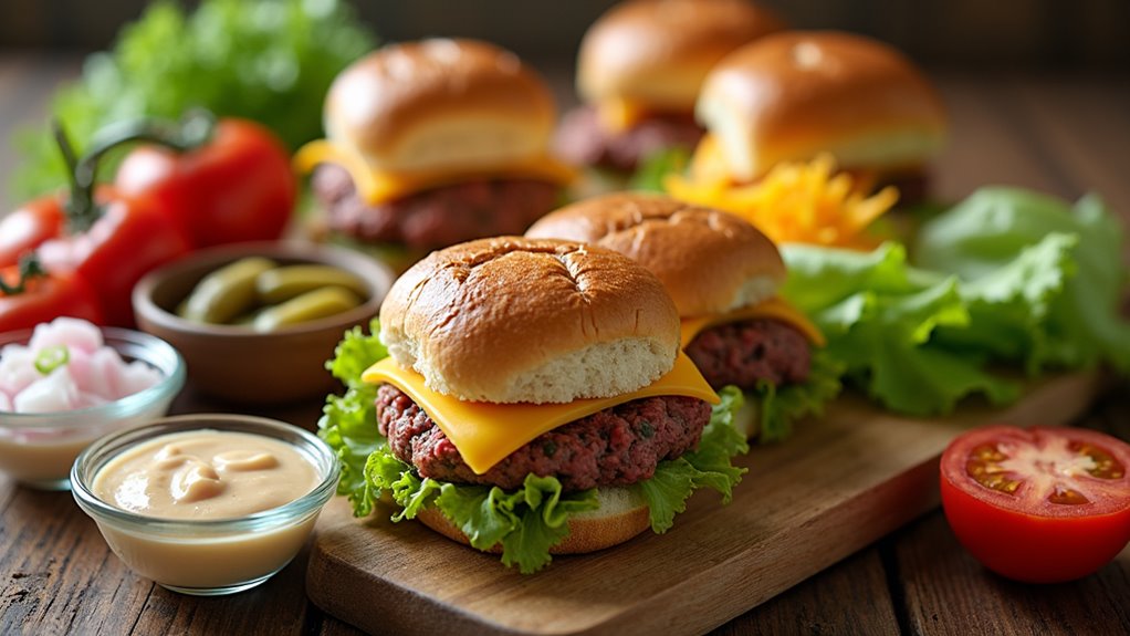 gather ingredients for sliders