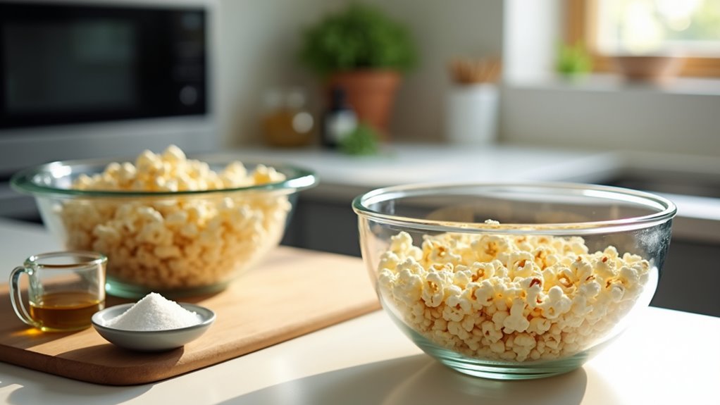 gather popcorn and supplies