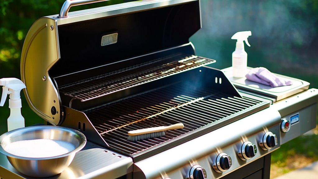 grill cleaning step by step