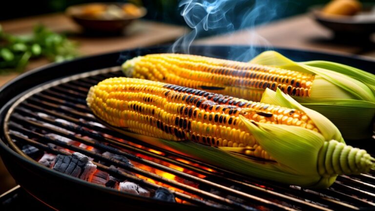 grilling corn on cob