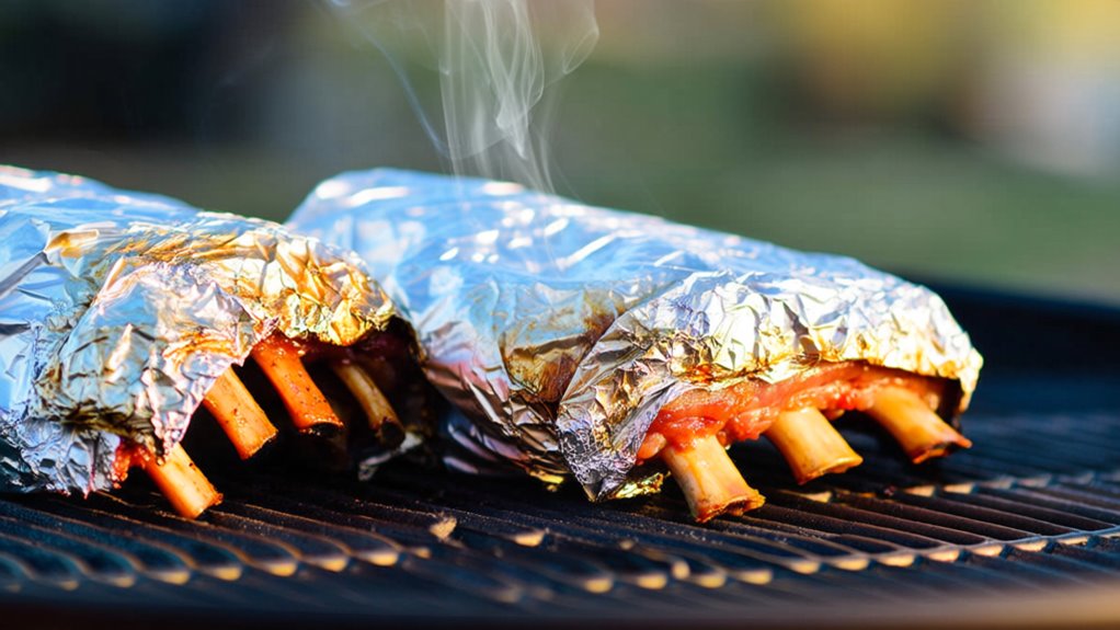 grilling ribs in foil