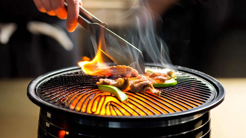 hibachi grill cooking method