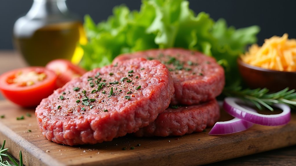 juicy air fryer hamburgers