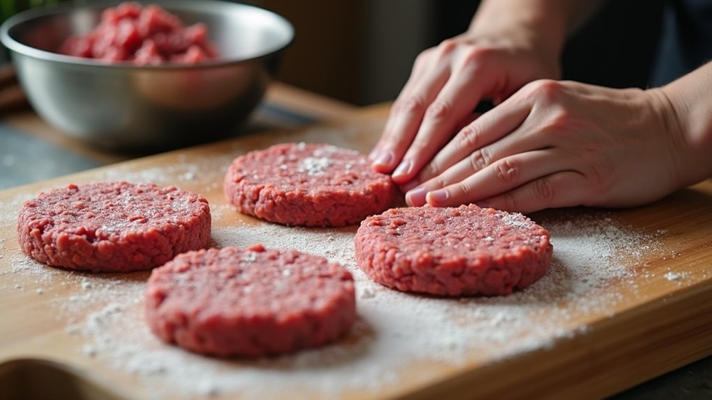 perfectly shaped juicy patties