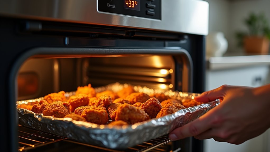 preheat cover check temperature