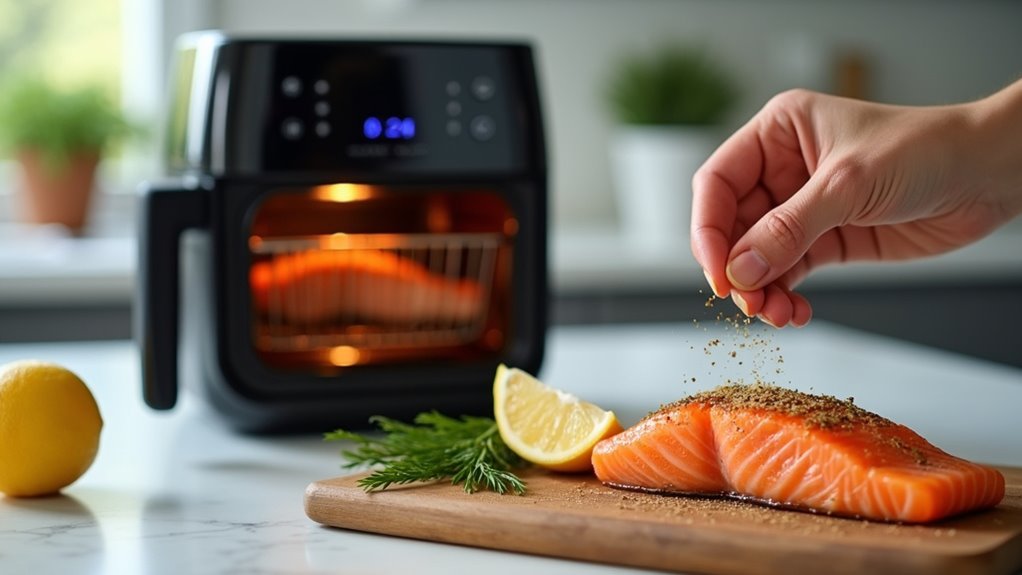 preheat dry oil arrange