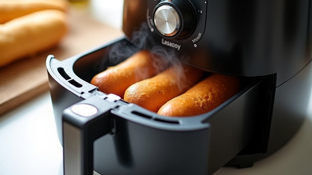 preheat for crispy corn dogs