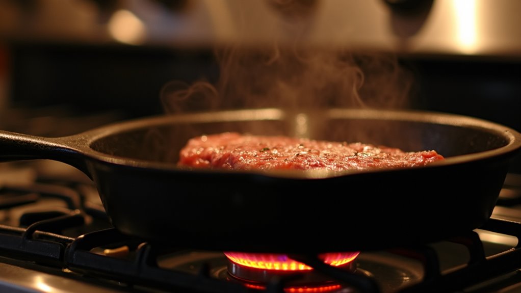 preheat oven and skillet