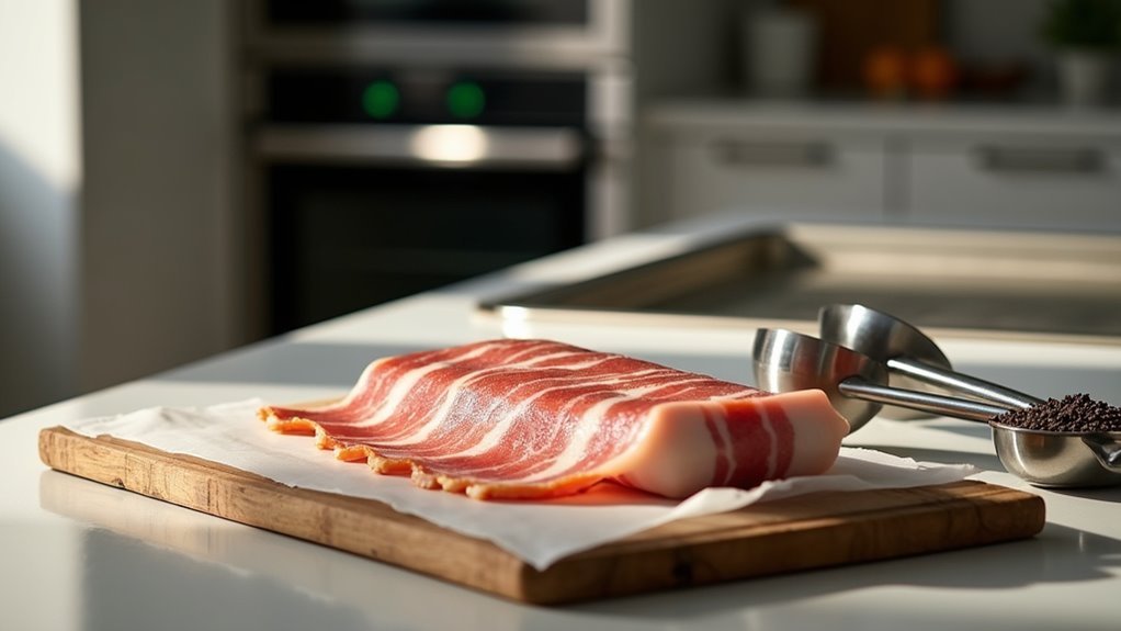 prepare bacon tools oven