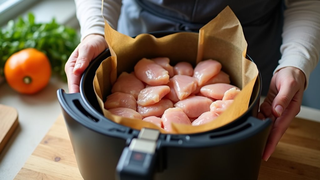 prepare chicken for air frying