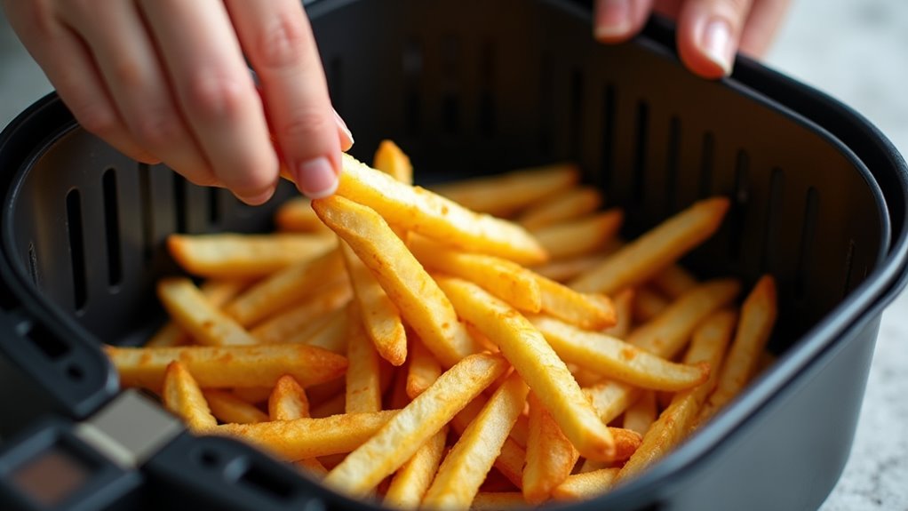 prepare fries for reheating