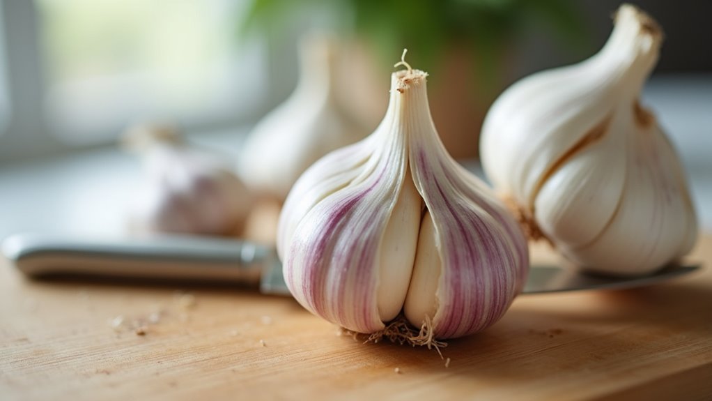 prepare garlic for roasting