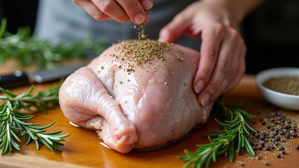 prepare turkey for roasting