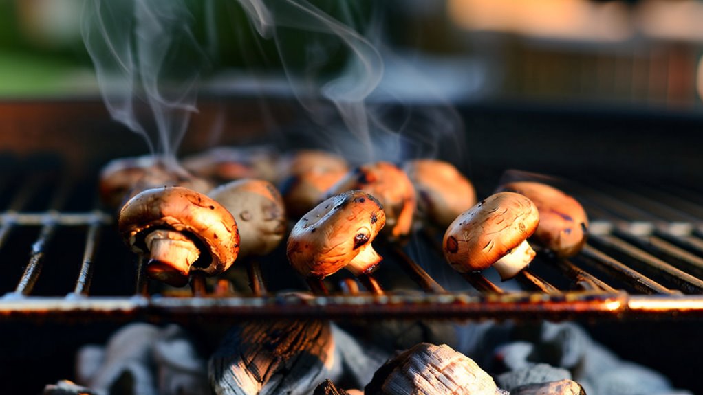 quick grilling time for mushrooms