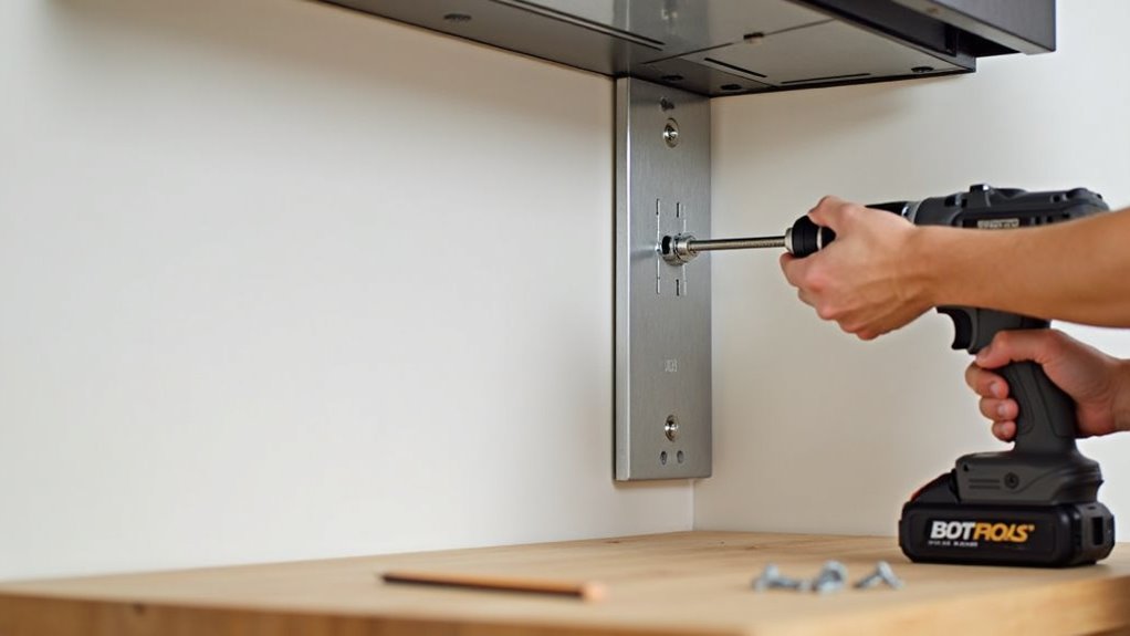 securely attach mounting plate