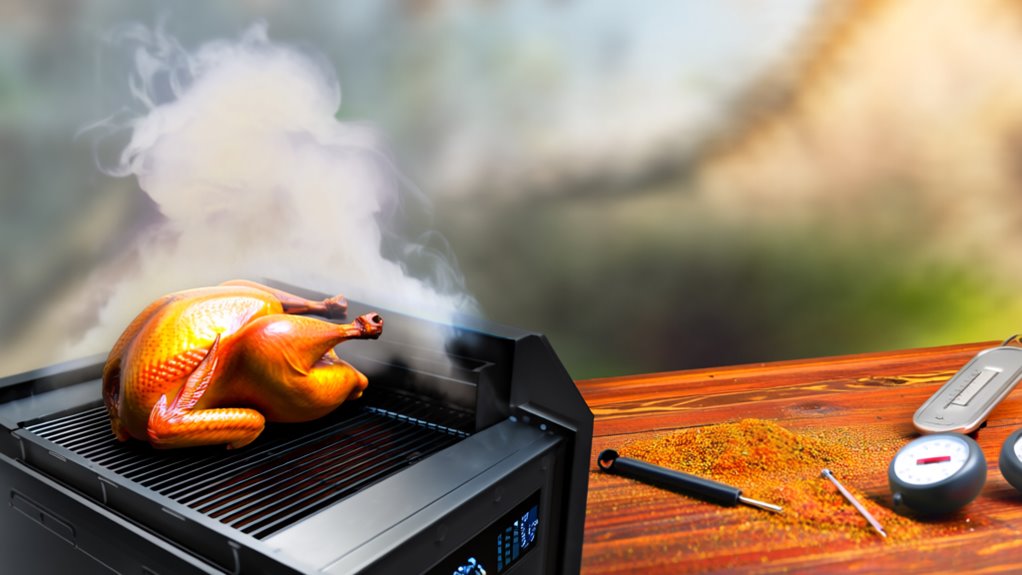 smoking turkey on pellet grill