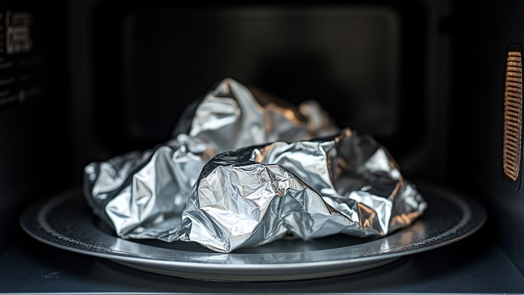 use aluminum foil carefully