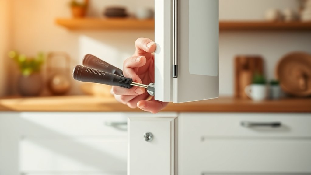 adjusting kitchen cabinet hinges