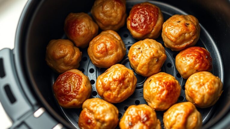 air fry frozen meatballs