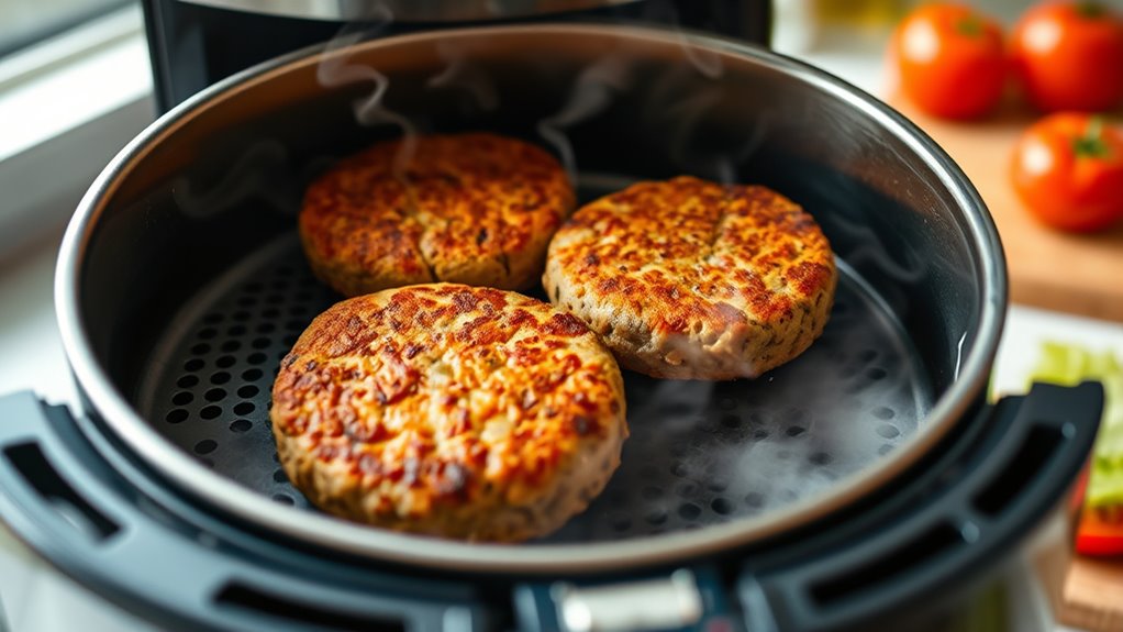 air fry frozen patties