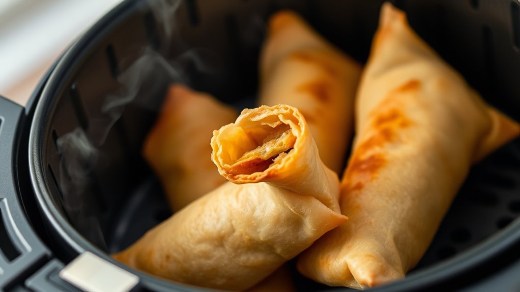 air fryer egg rolls cooking time