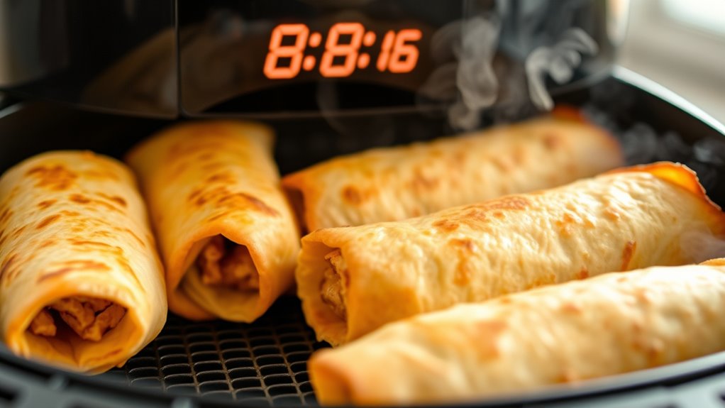 air fryer frozen burritos