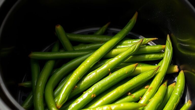 air fryer green beans cooking