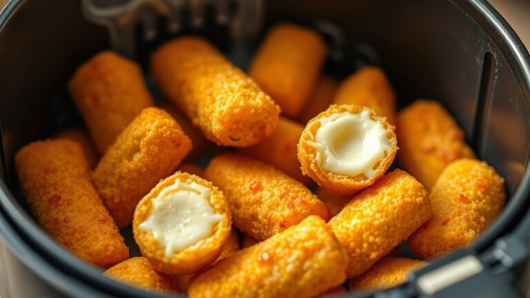 air fryer mozzarella sticks time