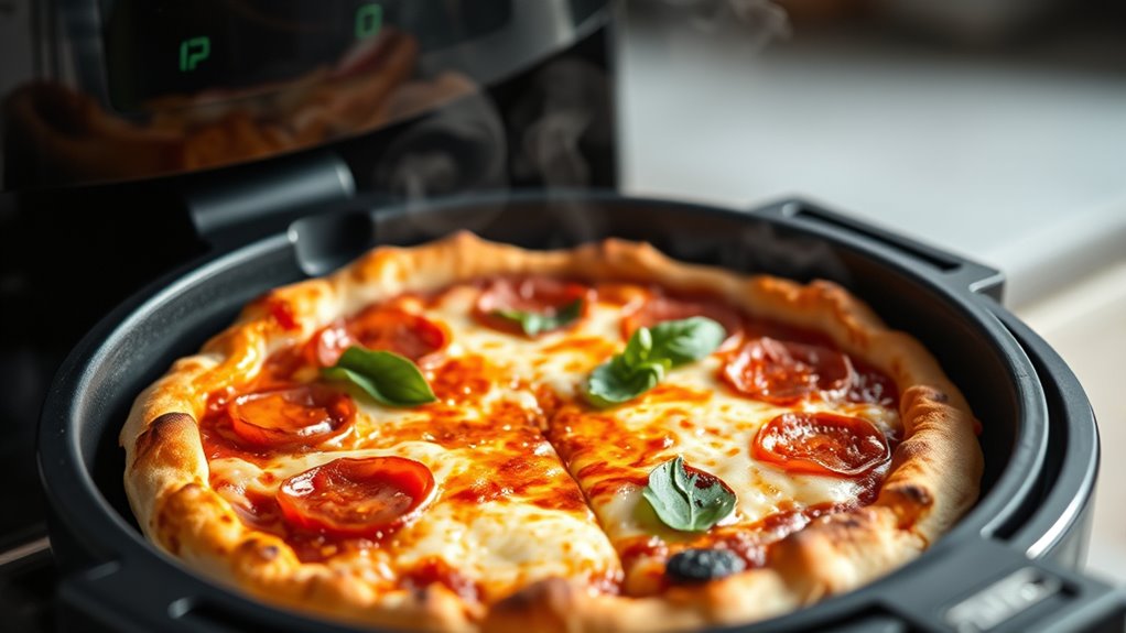 air fryer pizza cooking