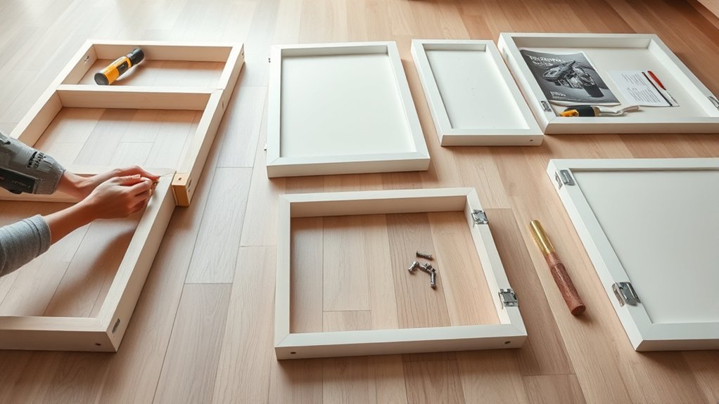 assemble ikea cabinet frames