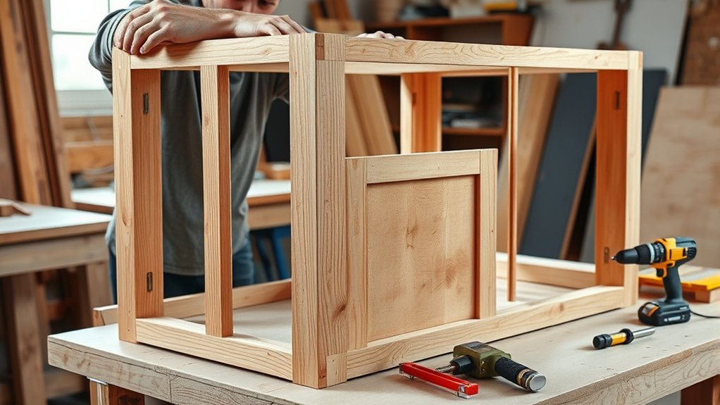 assemble sturdy kitchen island