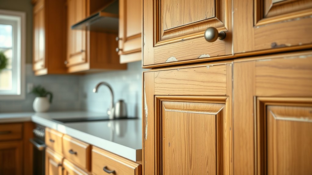 assess cabinets for refinishing