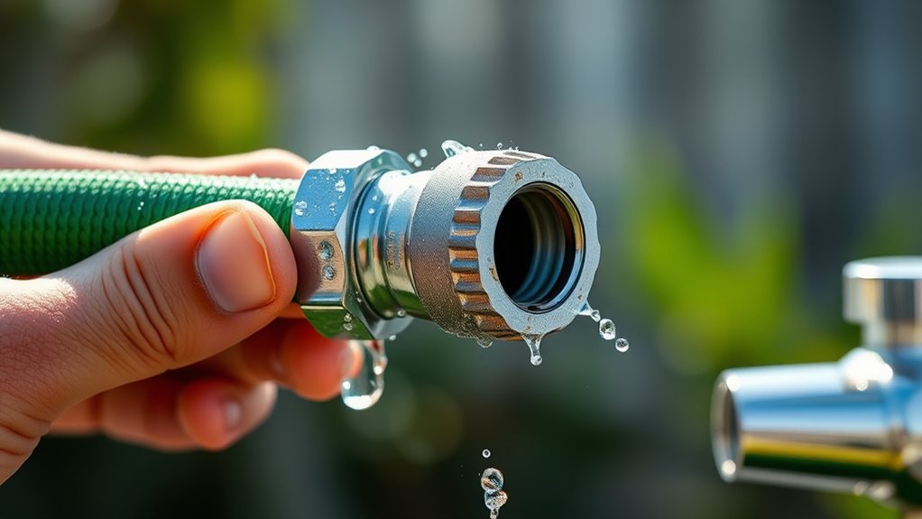 attach hose to faucet