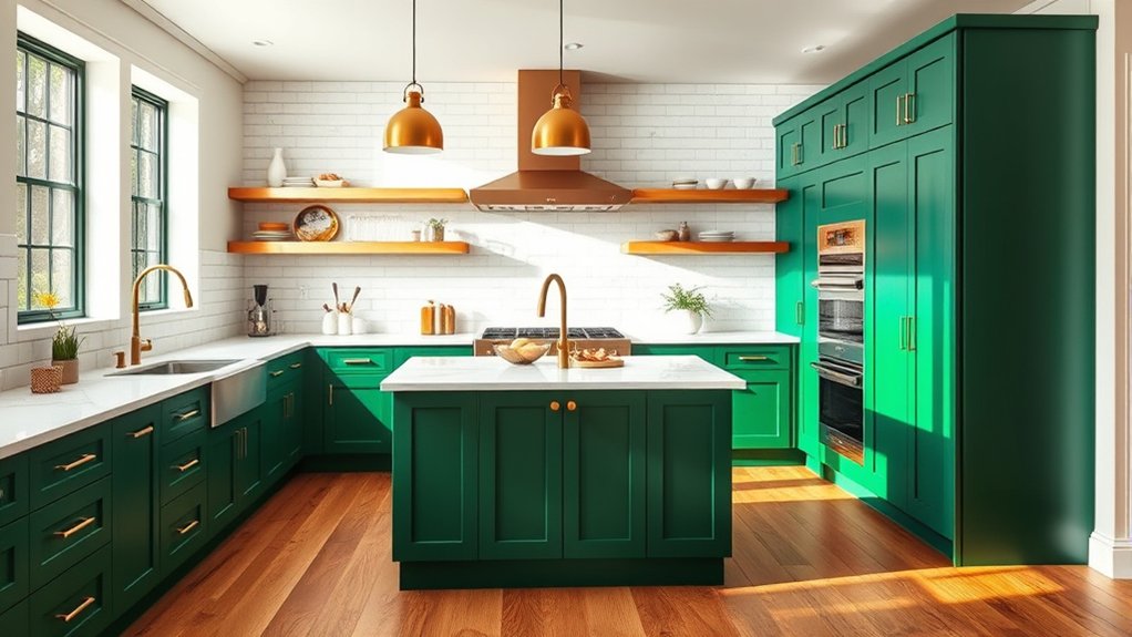 bold colors elevate kitchens