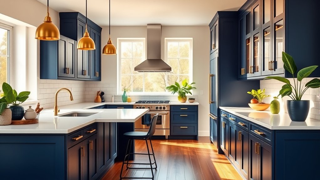 bold colors for kitchens