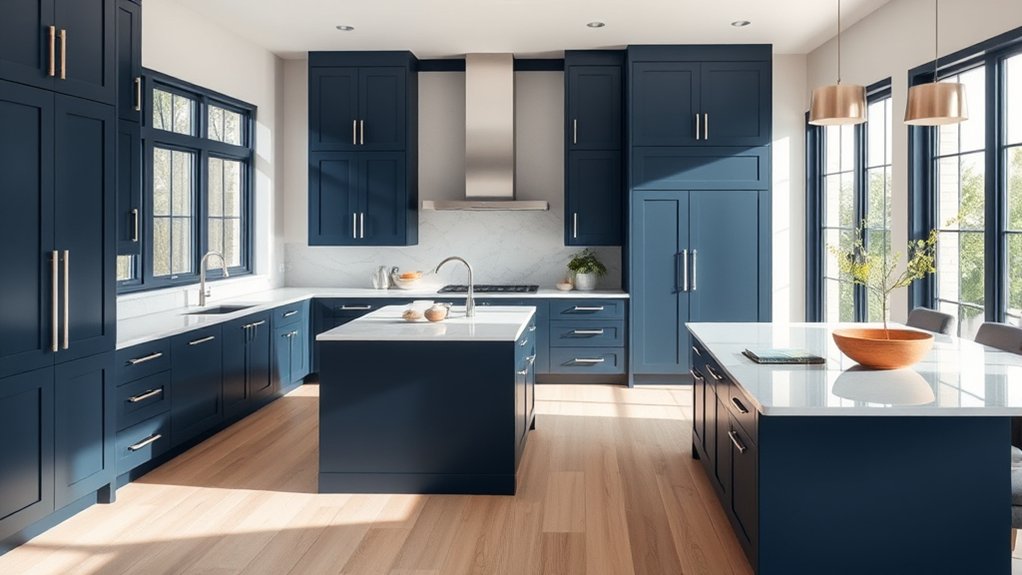 cabinet colors and space