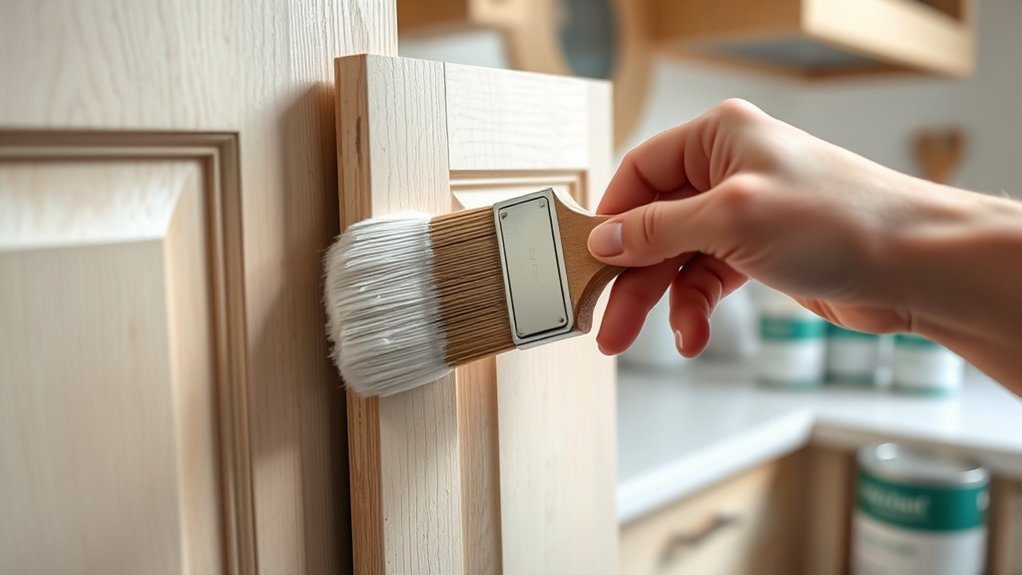 chalk paint cabinet transformation