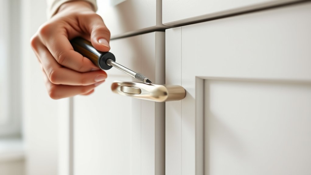 check and adjust handles